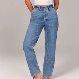 Abercrombie & Fitch High Rise Carpenter Dad Jean